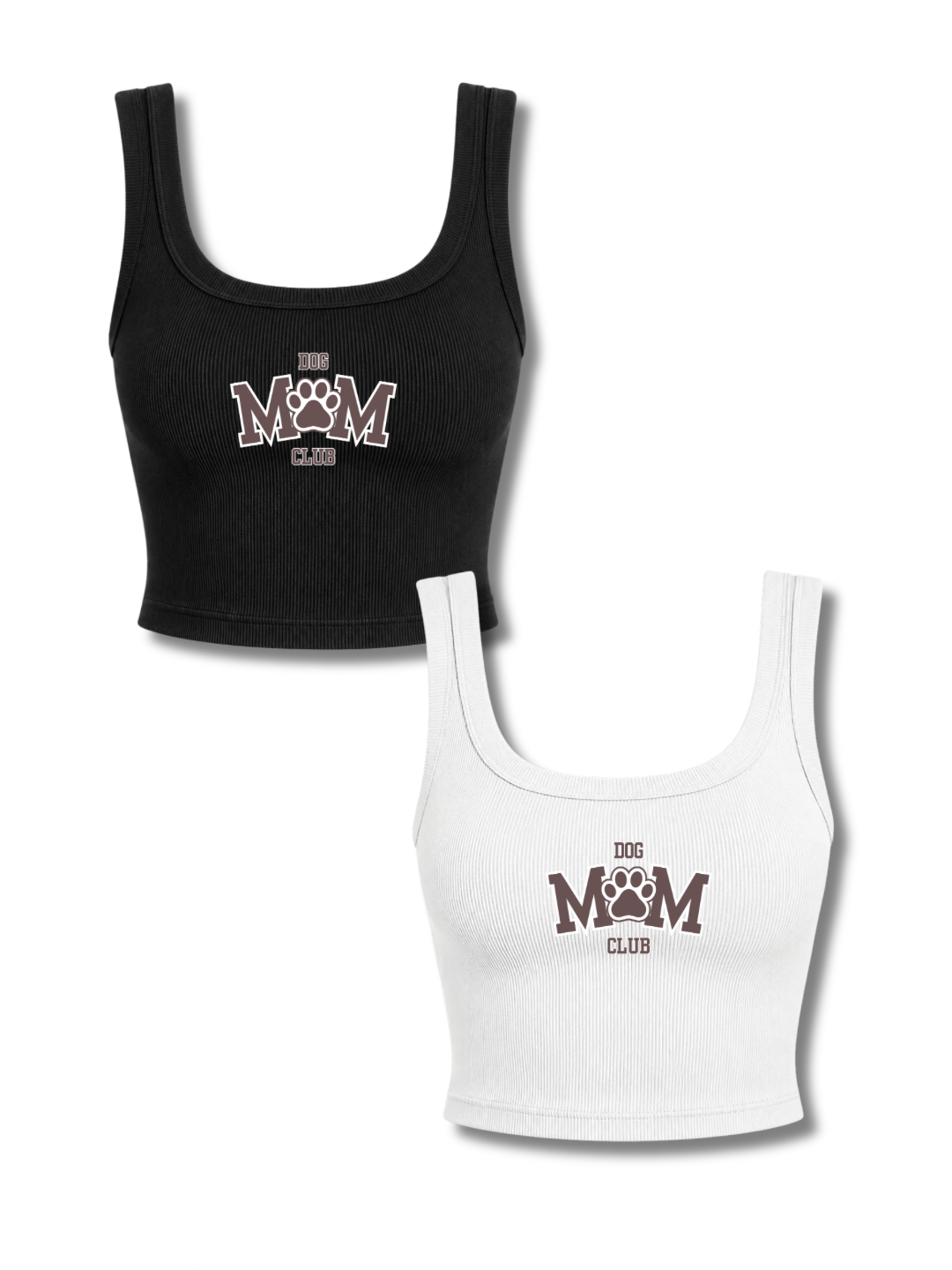 DOG MOM CROPPED TANK
